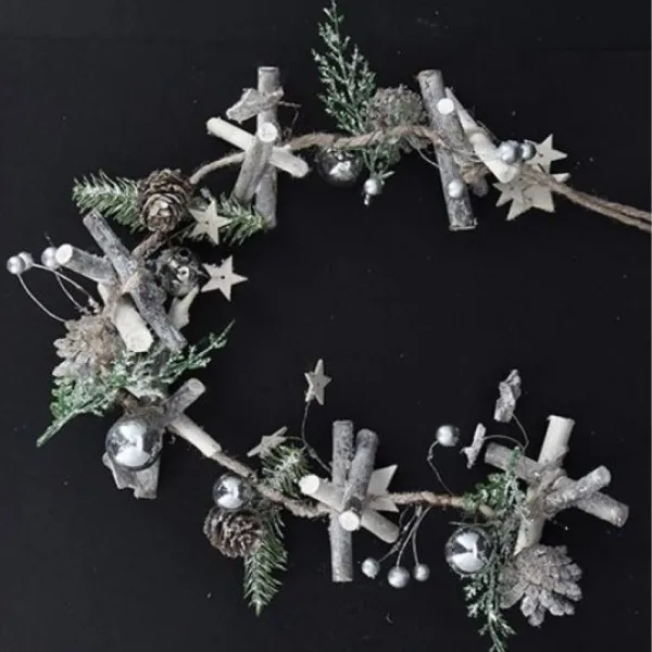 Badaboum Guirlande De Noel En Bois Et Sapin New