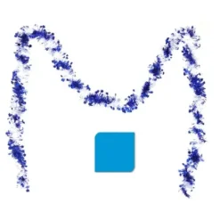 Badaboum Guirlande De Noel Etoile Turquoise Ou Bleu Hot