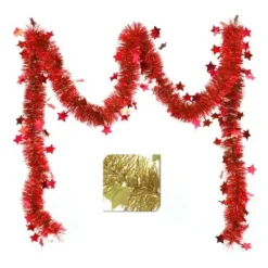 Badaboum Guirlande De Noel Etoile Rouge / Or Discount