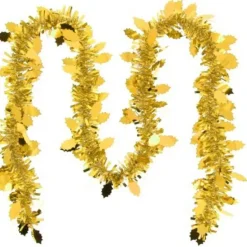 Badaboum Guirlande De Noel Feuille De Houx Or Clearance