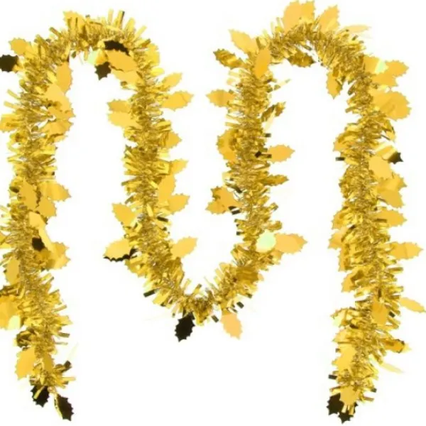 Badaboum Guirlande De Noel Feuille De Houx Or Clearance