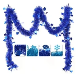 Badaboum Guirlande De Noel Flocon De Neige Bleu Turquoise Clearance