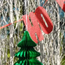 Badaboum Guirlande De Noel Hohoho Paillet Rouge Clearance