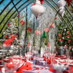 Badaboum Guirlande De Noel Hohoho Paillet Rouge Clearance