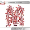 Badaboum Guirlande De Noel Houx Blanc Et Rouge Online