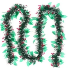 Badaboum Guirlande De Noel Houx Et Baies Discount