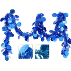 Badaboum Guirlande De Noel Pas Cher Pastille Ronde Turquoise Ou Bleu Best