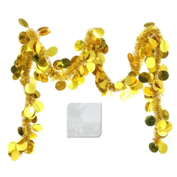 Badaboum Guirlande De Noel Pastille Ronde Or / Blanc Hot