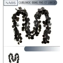 Badaboum Guirlande De Noel Pastille Ronde Large Noire Best