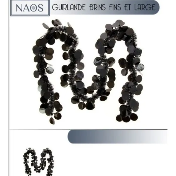 Badaboum Guirlande De Noel Pastille Ronde Large Noire Best