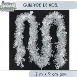 Badaboum Guirlande De Noel Toile Argent Outlet