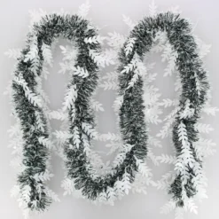 Badaboum Guirlande De Noel Verte Nature Avec Pi Blanc Clearance