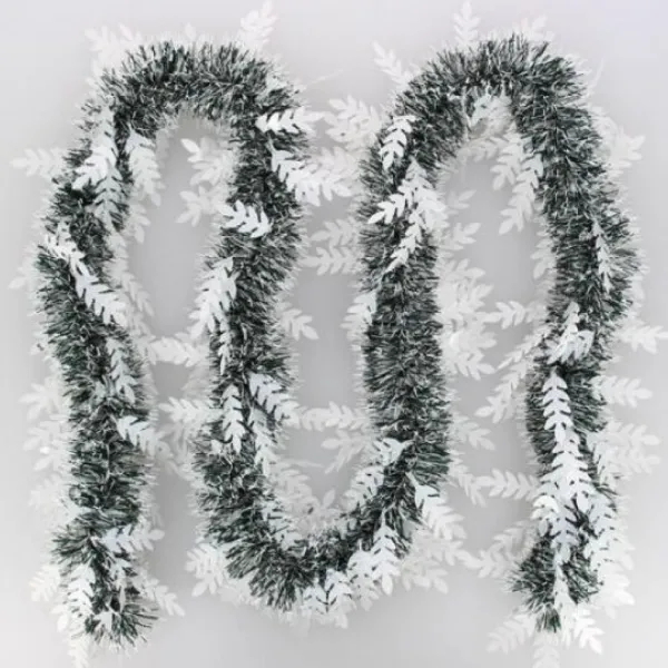 Badaboum Guirlande De Noel Verte Nature Avec Pi Blanc Clearance