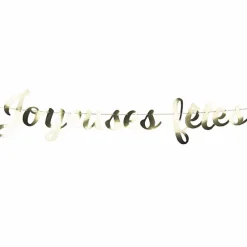 Badaboum Guirlande De Salle Joyeux Fetes Or 3M Discount