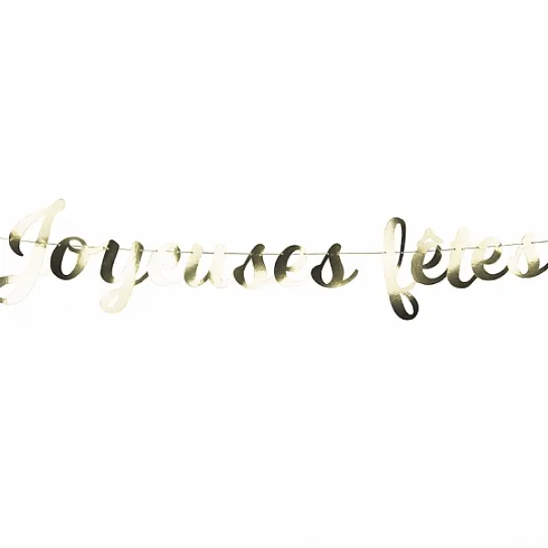 Badaboum Guirlande De Salle Joyeux Fetes Or 3M Discount