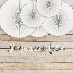 Badaboum Guirlande De Salle Joyeux Fetes Or 3M Discount