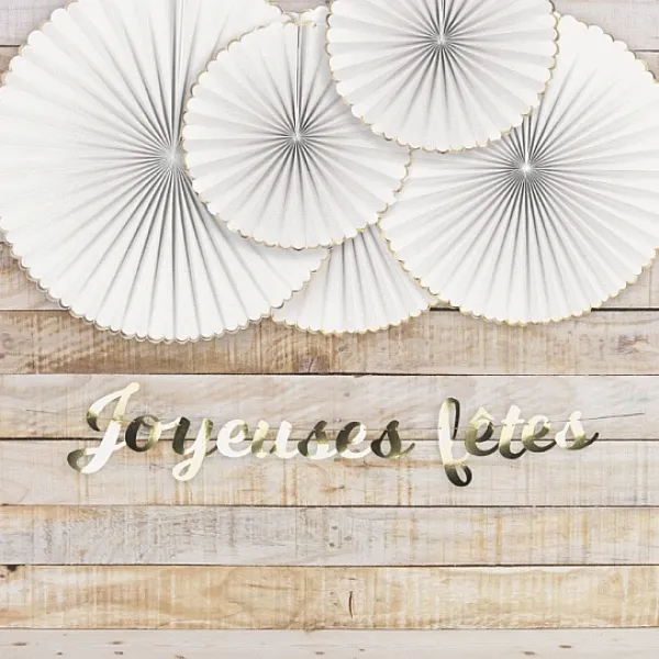 Badaboum Guirlande De Salle Joyeux Fetes Or 3M Discount