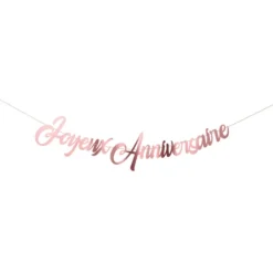 Hot Guirlande Deco Joyeux Anniversaire Rose Gold 2.5M Theme Joyeux Anniversaire