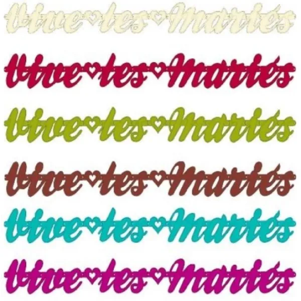 Badaboum Guirlande Deco Mariage Vive Les Mari S