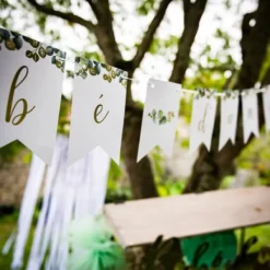 Discount Guirlande Fanions B B D'Amour Or Theme D Co Baby Shower