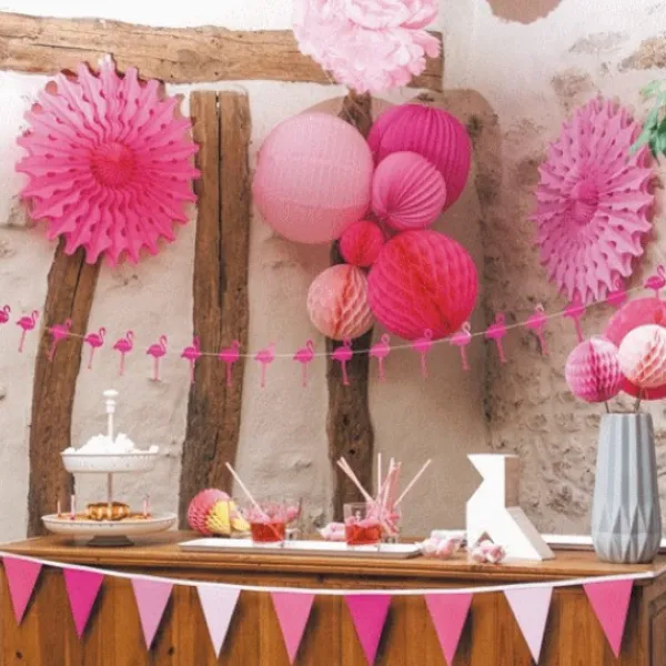Online Guirlande Fanions Rose Pastel 3M Theme Deco Pastel