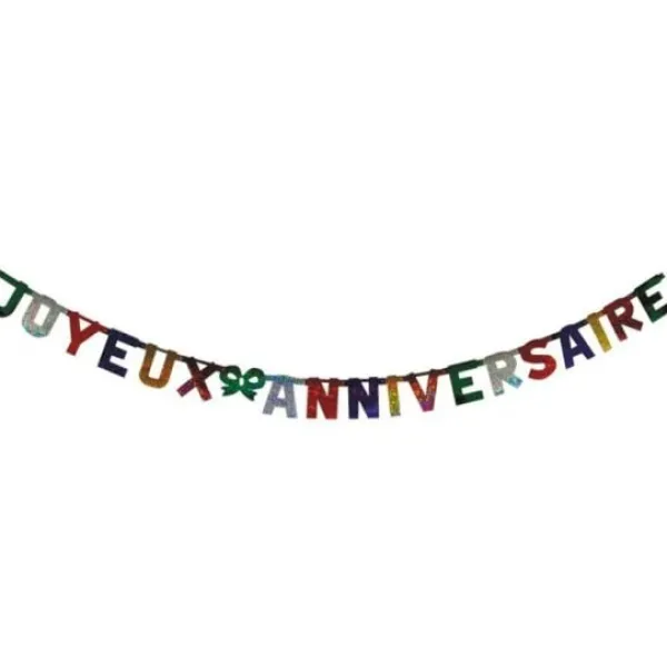 Best Guirlande Joyeux Anniversaire Holographique 2M Theme Joyeux Anniversaire
