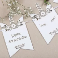 Discount Guirlande Joyeux Anniversaire Licorne Theme Joyeux Anniversaire
