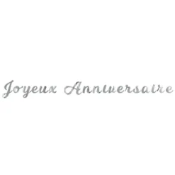 Clearance Guirlande Lettres Joyeux Anniversaire Argent 2M Theme Joyeux Anniversaire