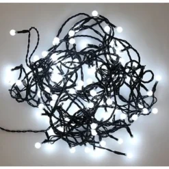 Badaboum Guirlande Lumineuse 100 Boules Blanche Led Sale