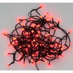Badaboum Guirlande Lumineuse 100 Boules Rouge Led Clearance