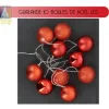 Badaboum Guirlande Lumineuse 10 Boules De Noel Led Rouge Outlet