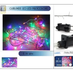 Badaboum Guirlande Lumineuse 120 Led Multicolore 6M Hot