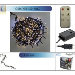 Badaboum Guirlande Lumineuse 400 Led Blanc Froid Et Blanc Chaud M Lang New
