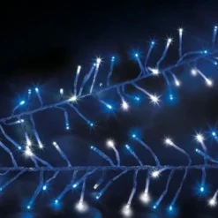 Badaboum Guirlande Lumineuse 300 Led Blanc Bleu Avec Telecommande Outlet