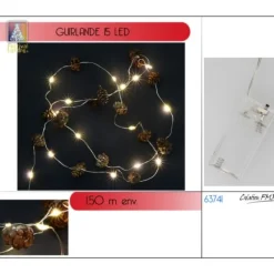 Badaboum Guirlande Lumineuse A Pile Pomme De Pin Outlet