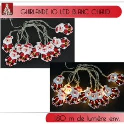 Badaboum Guirlande Lumineuse A Pile 10 Led P Re Noel Online