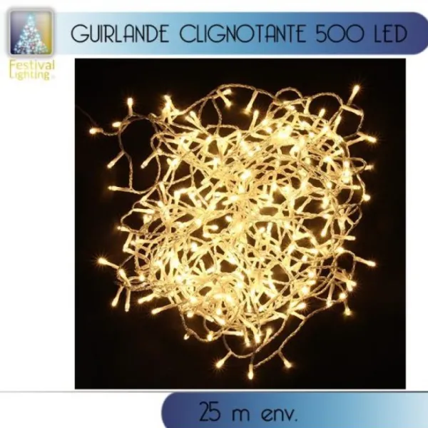 Badaboum Guirlande Lumineuse Clignotante 500 Led Blanc Chaud Outlet