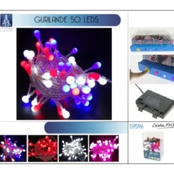 Badaboum Guirlande Lumineuse De Noel 50 Led Rose Outlet
