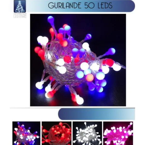 Badaboum Guirlande Lumineuse De Noel 50 Led Pas Cher