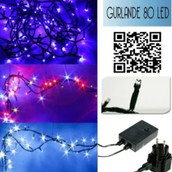 Badaboum Guirlande Lumineuse Ext Rieur Int Rieur 80 Led Discount