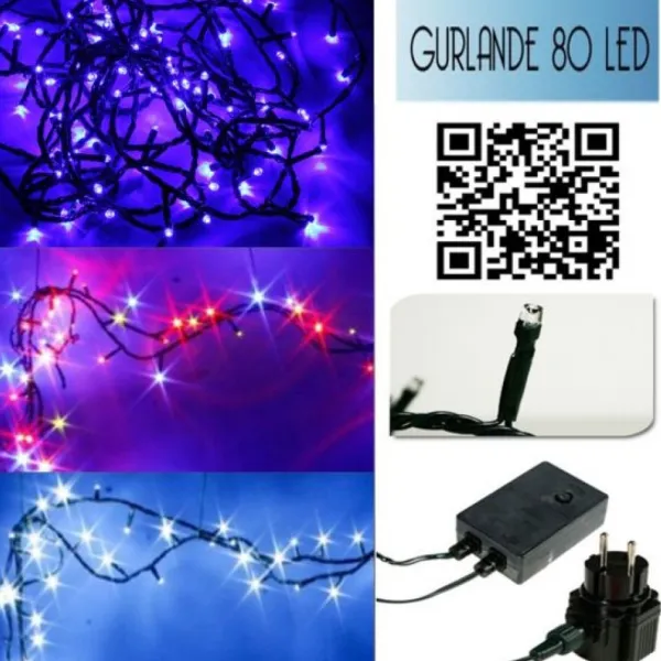 Badaboum Guirlande Lumineuse Ext Rieur Int Rieur 80 Led Discount