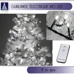 Badaboum Guirlande Lumineuse Lectrique 180 Led Blanc Hot