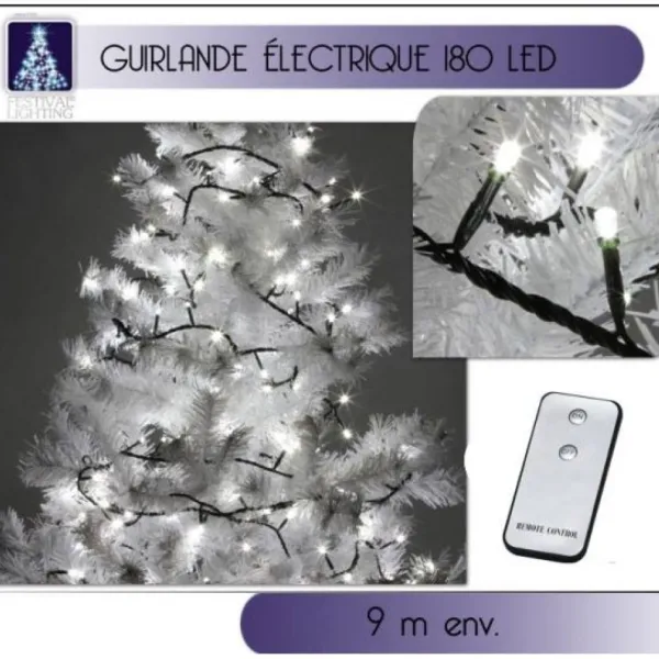 Badaboum Guirlande Lumineuse Lectrique 180 Led Blanc Hot