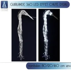 Badaboum Guirlande Lumineuse 360Led Effet Chute D'Eau Hot