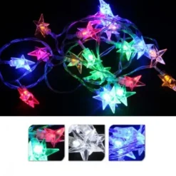 Badaboum Guirlande Lumineuse Led Pile Etoile New