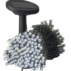 Badaboum Guirlande Lumineuse Solaire 200 Led Blanc Froid New