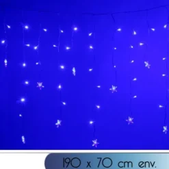 Badaboum Guirlande Lumineuse Stalactite Led Etoile Bleu Outlet