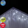 Badaboum Guirlande Lumineuse Stalactite 10 M Tres 360 Led Blanc Froid New