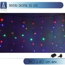 Badaboum Guirlande Lumineuse Stalactite Ext Rieur 132 Led Digital Multicolore Sale