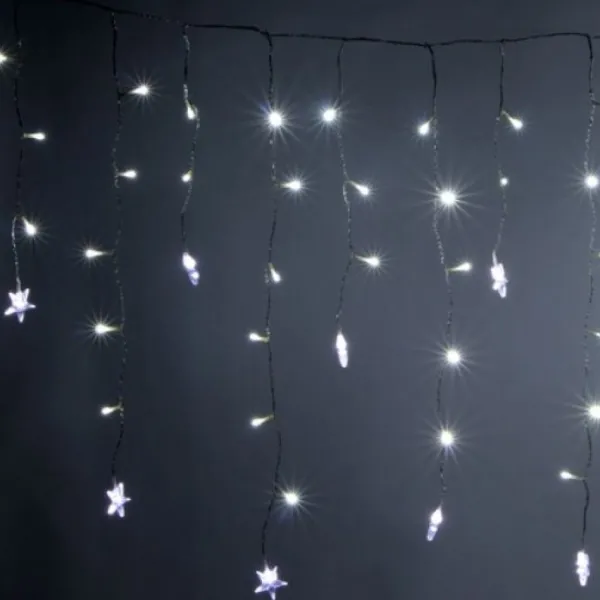 Badaboum Guirlande Lumineuse Stalactite Led Etoile Blanche Online